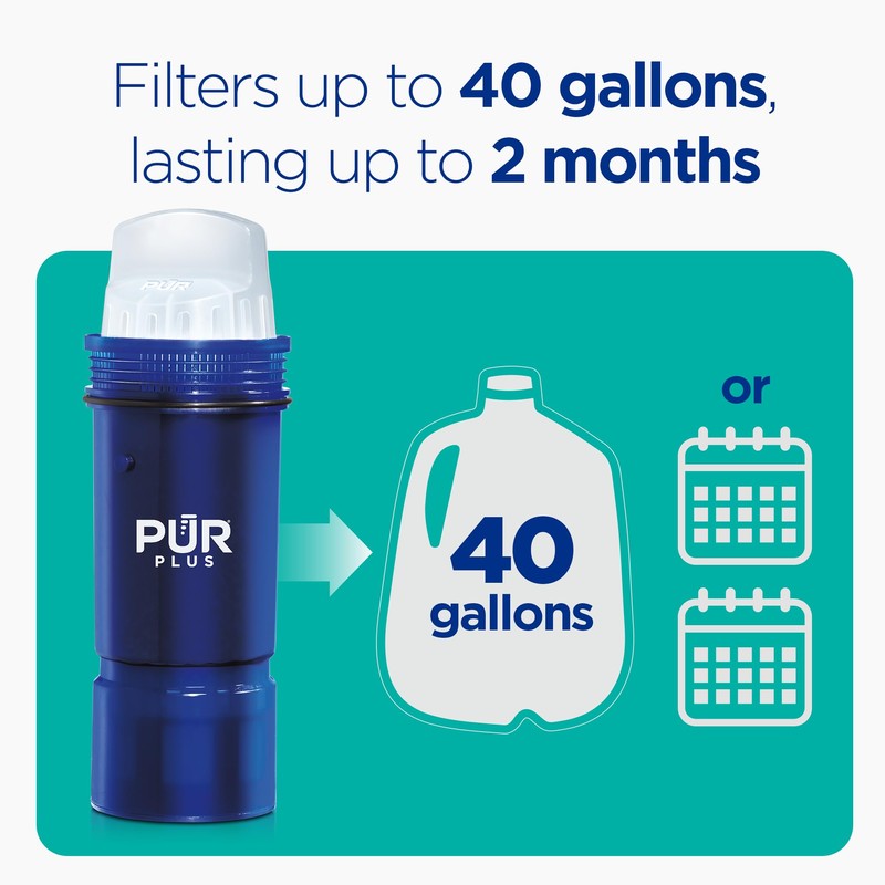 PUR Plus Water Filter Replacement for Pitchers & Dispensers, 6-Month