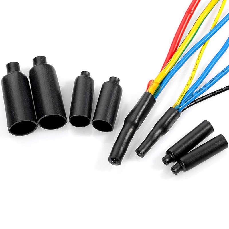 Domecka 200PCS Waterproof Heat Shrink End Caps tubing, Electrical Wire