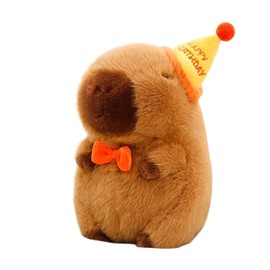 VARKAGE Plush Toy Capybara Cuddly Toy Kawaii Capybara Plush Cushion Toy Throw Pillow Gift for Children Girls 3+ Years (Birthday, 25 cm)