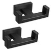 NearMoon Bath Double Towel Hook- SUS304 Stainless Steel Square Robe