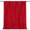 Red Backdrop 4ftx10ft Glitter Fabric Photography Background Curtain for Wedding