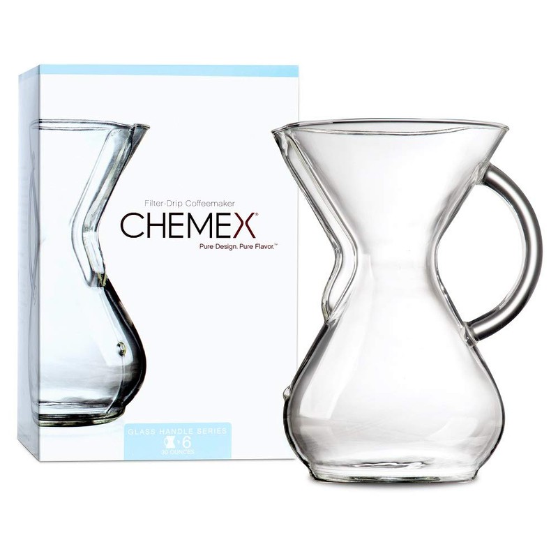 Chemex Pour-Over Glass Coffeemaker - Glass Handle Series - 6-Cup