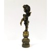 Lamp Finial-Cherub-Antique Brass Finish, Highly Detailed Metal Casting