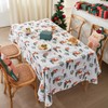 Christmas Tablecloth, Seasonal Table Linen, Winter Kitchen Table Decoration, Indoor,