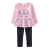 TDCQZY Toddler Girl Clothes Set Long Sleeve Shirts and Leggings