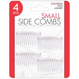 DONNA SIDE, POCKET COMBS Small Side Combs Great for All Hair Type, Hair Styling Comb for Women, Men Convenient to Use Everyday Asst Color