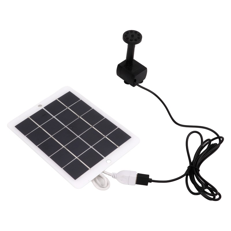 3W 5V Solar Water Fountain Pump 120L/H Landscape Garden Solar