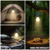 MODOAO 4-Pack Solar LED Camping Light, Rechargeable Outdoor Tent Lantern