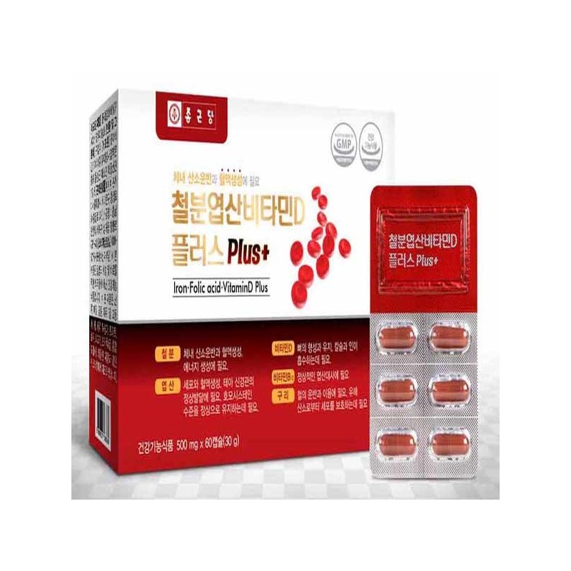 Chong Kun Dang Iron Folic Acid Vitamin D 2 Month