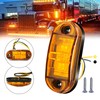 ALFU 10 Pack Amber DC12-24V IP68 Waterproof LED Trailer Lights