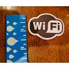 WiFi Sticker Decal Vinyl Wi-Fi Free Internet Black White 2"
