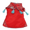 Dog Clothes Chinese Style Cheongsam Satin Pet Dog Tang Suit