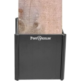 Post Shields Post Protector - This Protects Your Mailbox, Deck & Fence Posts from Damage by Lawn Maintenance Equipment - Fits Wood & Metal Posts - No Tools, Screws or Nails Needed