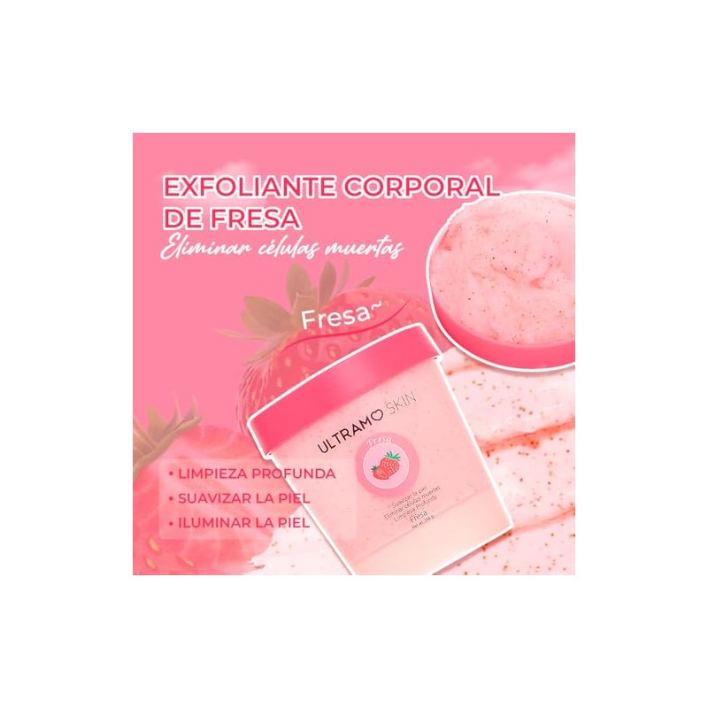 ULTRAMO Exfoliante Corporal, Exfoliante para Cuerpo, Rostro, Manos y Pies