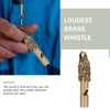Kisangel Brass Whistle Pendant Mini Brass Whistle Emergency Whistle Decor