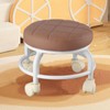 Rolling Ottoman High Density Memory Foam Waterproof Quiet Wheels Double