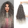 24Inch Deep Wave Twist Curly Crochet Hair Extensions 6Pack Deep