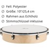 XDrum HTM-10K 10 Inch Hand Drum with Plastic Fur -