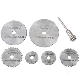 Slitter Blades, Saw Blade, High-Speed Steel Cutting Disc, HSS Steel, Metal Cutting Saw, Carpentry Blade, Grindstone Saw Blade, Set of 6.
