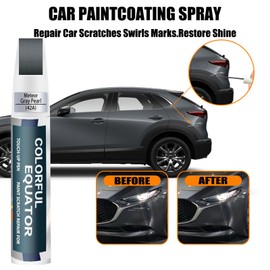 42A Meteor Gray Pearl Touch Up Paint for Mazda, Car Paint Pen Scratch Repair Two-In-One Touch Up Paint, Premium Car Scratch Remover for Deep Scratches