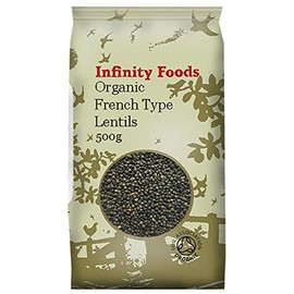 Infinity Foods Organic Lentils: French Type Lentils, 500g