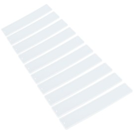 Molde de Silicona para Marcapáginas, 10 Uds., Pegamento en Forma de Gota Rectangular, Resina de Cristal, Forma Brillante, Moldes de Fundición Cuadrados Diy