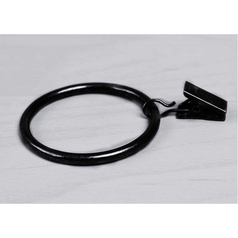 Tikwisdom 30 Pcs Bronze Metal Rings and Removable Clips (55mm)