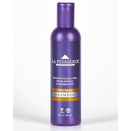 LA PUISSANCE- Champú morado matizador plateado champú morado para cabello rubio y cabello gris o blanco neutraliza el tono                            