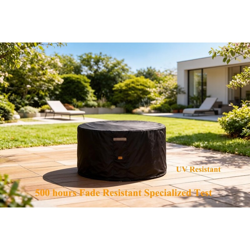 Garden Balsam 600D Heavy Duty Waterproof Patio Fire Pit Cover