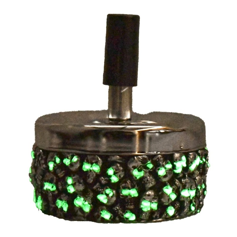 Nulite Glow in the Dark Spinning Ashtray - Skulls