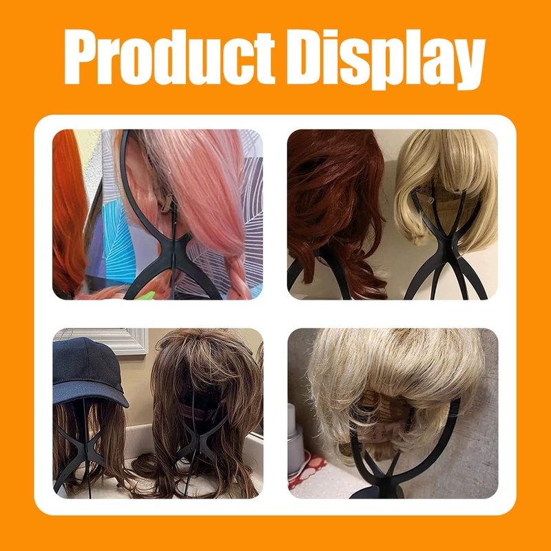 XPEX Pack of 2 Wig Stand Wig Head Wig Stand