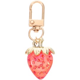 CALLARON Strawberry Keychain, Keychain, Cute, Fruit Keychain, Strawberry Keychain, Pendant Accessory, Cute Strawberry Keychain, Strawberry Charm, Strawberry Decoration, Red, Zinc Alloy, red