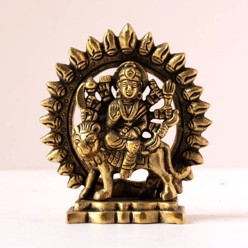 GURU JEE™ Maa Durga Estatua de latón Mata Rani Idol