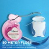 Expandable Floss Treated with Activated Charcoal with Xylitol and Natural