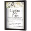 Dicksons Marriage Takes Three Black and White 12 x 15