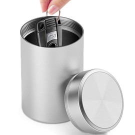 MOICUU (Small) Aluminum Can Radio Wave Blocking Case Smart Key Radio Wave Block Box Relay Attack Prevention Key Case for Vehicle Theft Relay Attack Prevention Goods Skimming Prevention Blocking Case