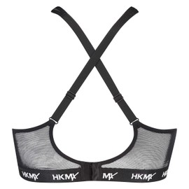 HUNKEMÖLLER All Star Padded Sports Bra for Medium Impact Training - Grey Melee [148347], size: 70F