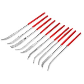 Set of 10 Diamond Needle Files Metal Mini Diamond Files Set Diamond Coated Tool Files Key Files with Rubber Handle for Woodworking Ceramic Terracotta Metal Tool