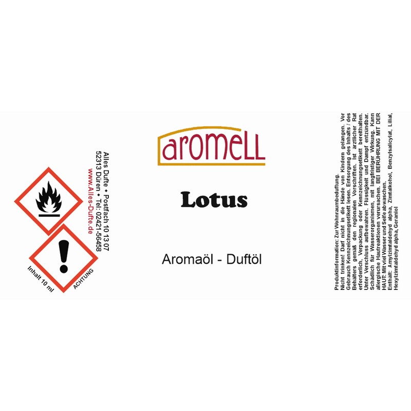 Lotus Aroma Oil 10ml