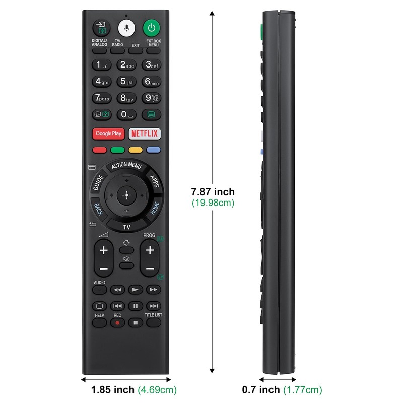 Voice Replacement-Remote-Control for Sony-Bravia-TVs，for All Sony 4K UHD LED LCD