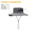 DORRISO Men's Wide Brim Sun Hat UV Protection Cowboy Hat