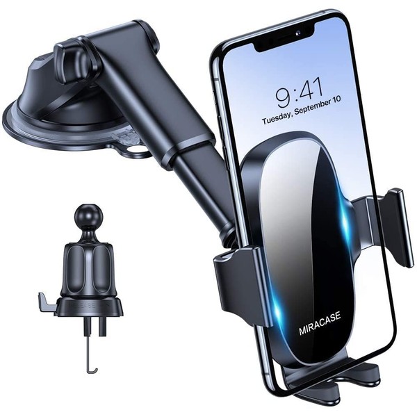 Miracase 4 in 1 Car Phone Holder, [Stable & Multifunctional]