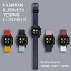 Wocci Quick Release Watch Band, Thin Genuine Leather Smart Watch