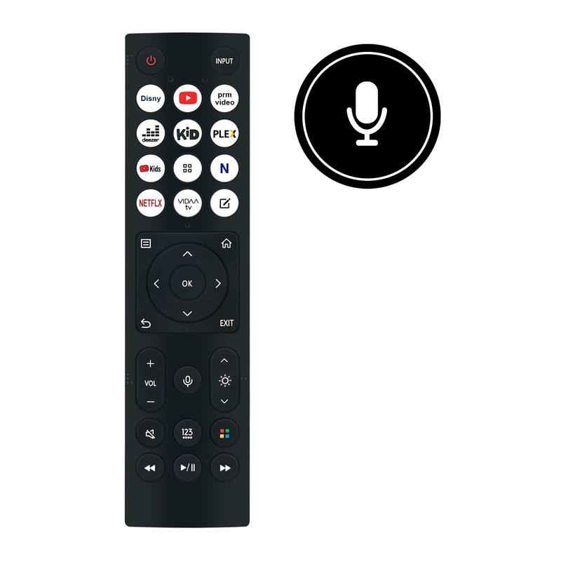 ERF3E96H Replacement Voice Remote Control Suitable for Hisense Laser Cinema