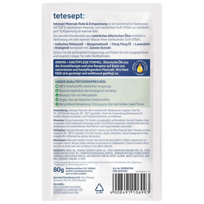 tetesept Sea Salt Peace and Relaxation 80 g