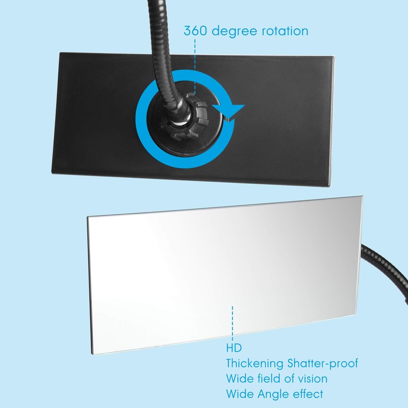 Clip On Security Cubicle Convex Mirror for Personal Safety, Open