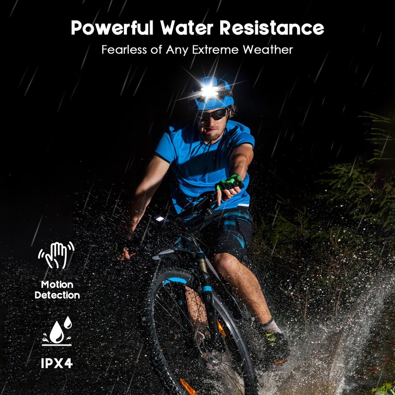 Elmchee Rechargeable Headlamp,2 Pack 2500 Lumen Bright 5 Led Headlamp,14