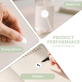 YIKIADA 1000 PCS Dot Stickers 1/2 Inch Round Small Coding Labels Self-Adhesive Roll Circle Decals for Office Classification Classroom Garage Sale Price White