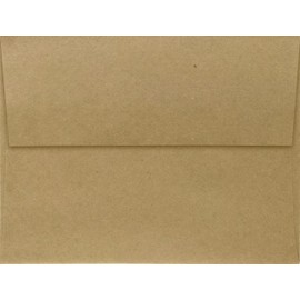 LUXPaper A2 Invitation Envelopes | Peel & Press | 4 3/8" x 5 3/4" | Grocery Bag Brown | 70lb. Text | 1,000 Qty