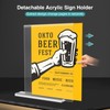 Relx 6 Pack Acrylic Sign Holder 8.5 x 11, Vertical